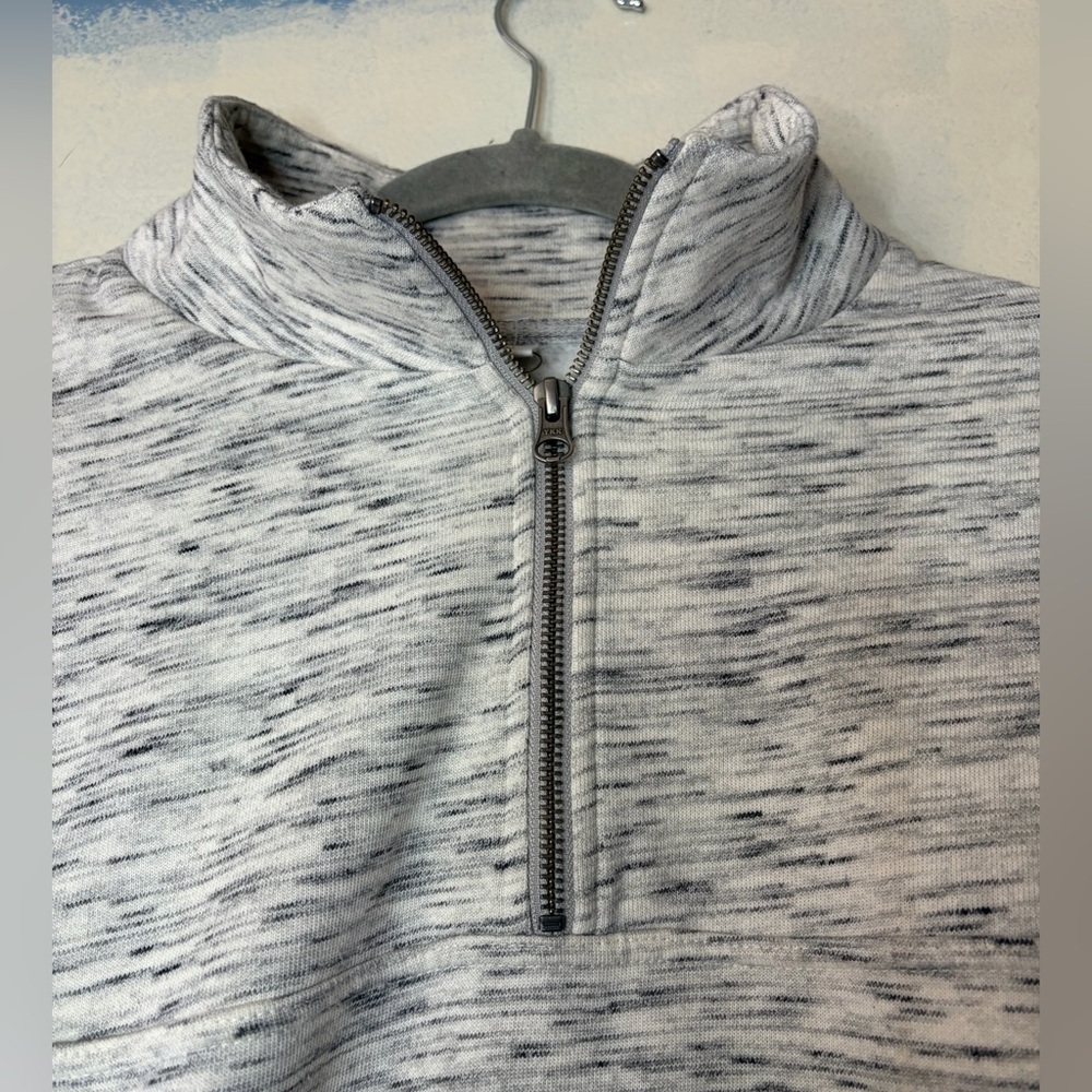 Tentree organic cotton 1/4 zip sweatshirt branded size M gray sustainable - Picture 4 of 9